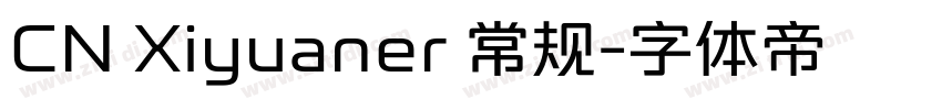 CN Xiyuaner 常规字体转换